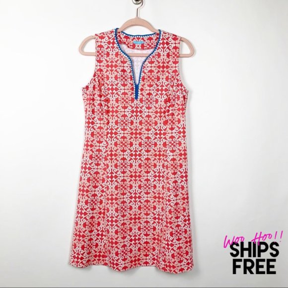 J. McLaughlin Printed Knit Shift Dress #0396